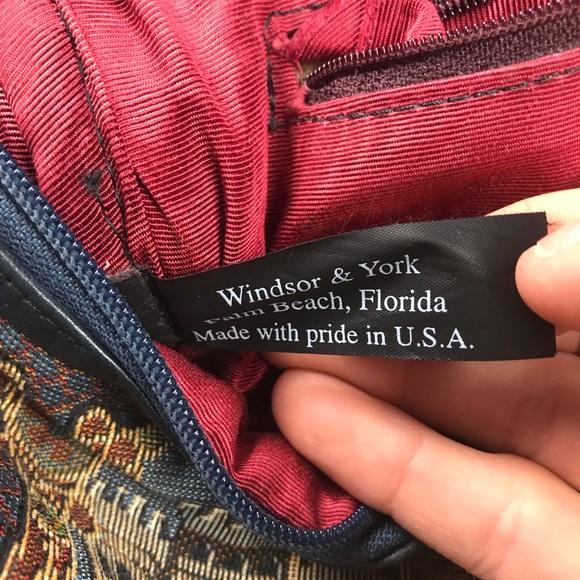 Vintage religious roman tapestry bag - Picture 6 of 8